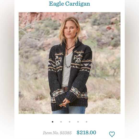 Sold on M🎉Sundance by Lost Horizon eagle cardigan - Picture 2 of 14